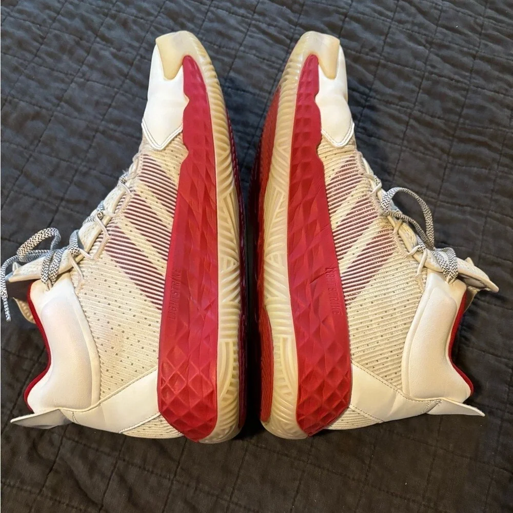 Adidas Pro Boost Mid Mens Basketball Shoes White Red FW9514 Size‎ 14.5